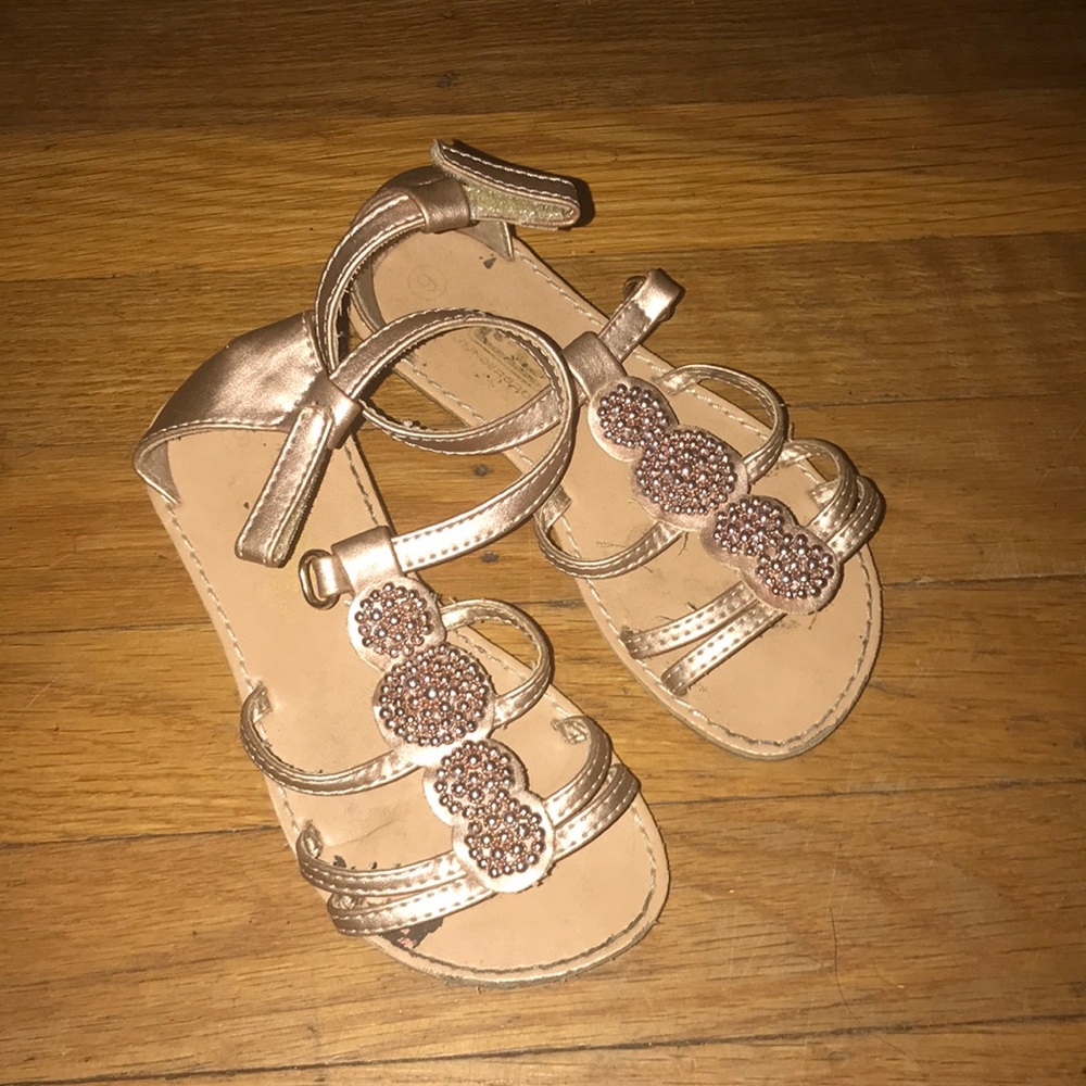 Toddler 9 rose gold sandle